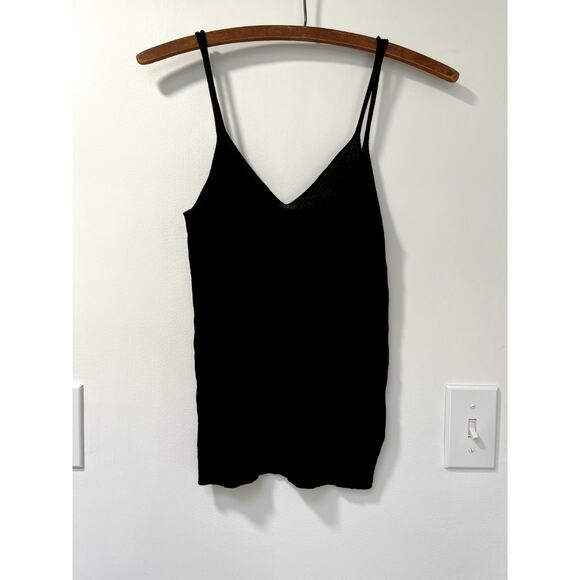 Women's Black Anthropologie Ribbed Tank Top size XS - Picture 4 of 4